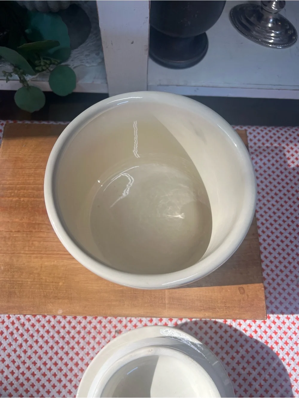 Apple canister crock shop Santa Ana ca storage decor grandma core